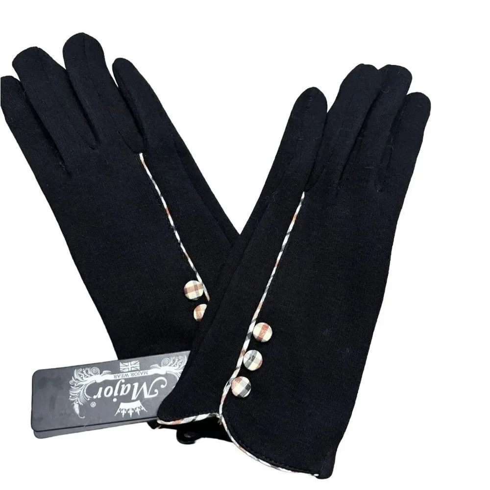 NWT Major Wear Company Black Gloves – London